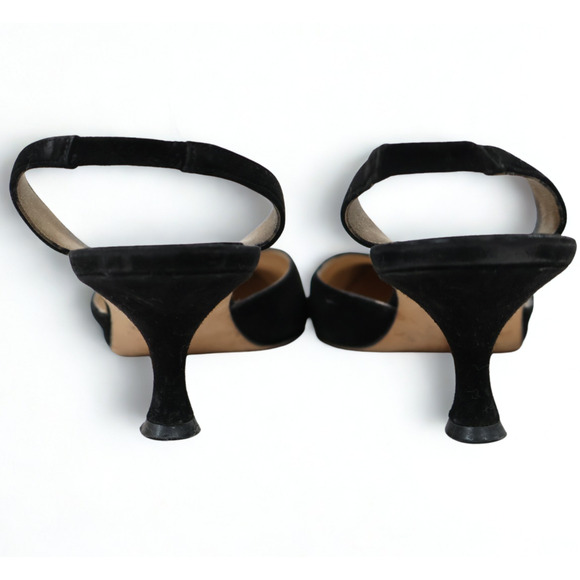 Manolo Blahnik Suede Kitten Heels - Picture 3 of 3